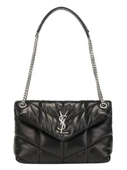 Yves Saint Laurent | Saint Laurent Puffer Logo Plaque Small Shoulder Bag