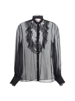 Valentino | Valentino Ruffled Button-Up Top