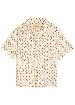 Valentino | Cherryfic printed cotton-poplin shirt