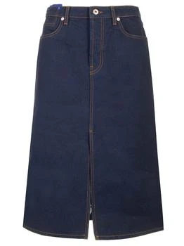 Burberry | Burberry Japanese Front-Slit Denim Midi Skirt