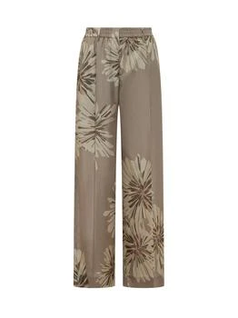 Brunello Cucinelli | Brunello Cucinelli Bloom Print Pongee Sartorial Track Trousers