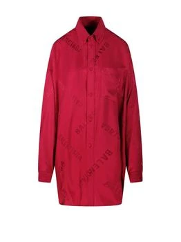 Balenciaga | Balenciaga Collared Long-Sleeve Shirt