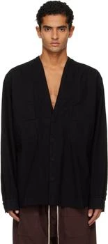 Rick Owens | Black Concordians Larry Jumbo Fogpocket Shirt