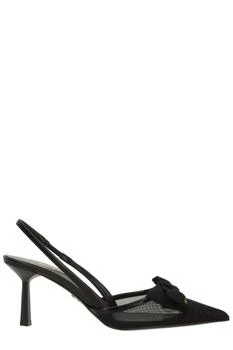Prada | Prada Pointed-Toe Slingback Pumps