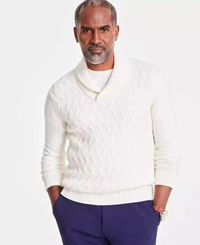 Men
s Chunky Shawl Collar Sweater, Created for Macy
s