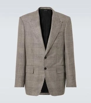 Tom Ford | Shelton houndstooth wool-blend blazer