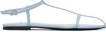 Jil Sander | Blue Cage Flat Sandals