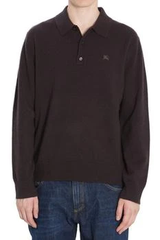 Burberry | Burberry Long-Sleeved Knitted Polo Shirt