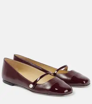 Jimmy Choo | Elisa leather Mary Jane flats