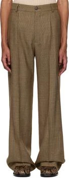 Dries Van Noten | Beige Creased Trousers