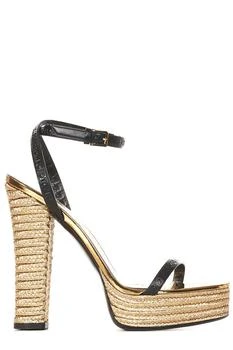 Tom Ford | Tom Ford Logo Embossed Platform Sandals