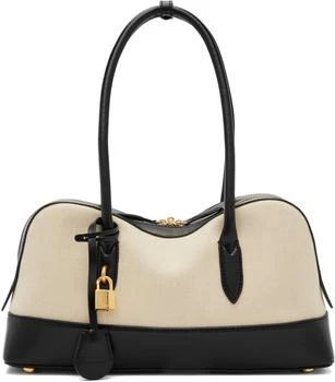 Stella McCartney | Beige 
Black Ryder Canvas Shoulder Bag