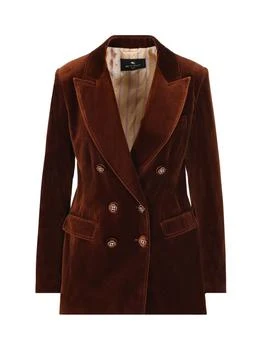 ETRO | Etro Double-Breasted Long-Sleeved Blazer