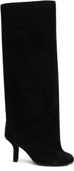 MM6 | Black Suede Tall Boots