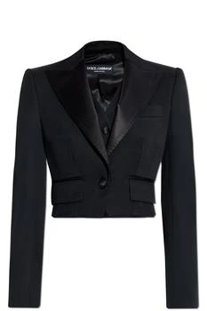 Dolce & Gabbana | Dolce & Gabbana Cropped Gabardine Tuxedo Jacket