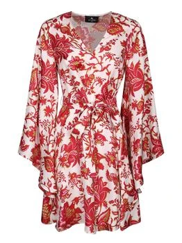 ETRO | Etro Floral Wrap Belted Dress