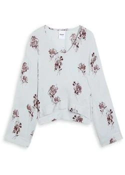 Newman floral-print chiffon blouse