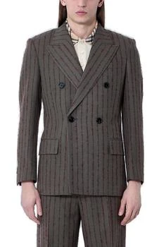 Burberry | Burberry Striped Double Breasted Tailored Blazer