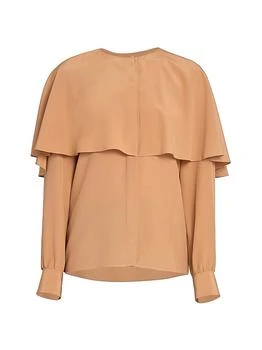 Chloé | Draped Silk Top