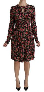 Dolce & Gabbana | Floral Longsleeve Knee Length Women's Dress