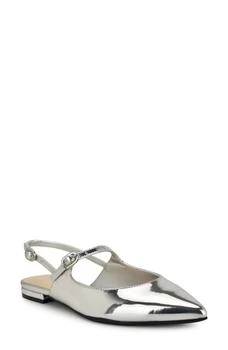 Daved Pointed Toe Slingback Flat