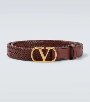 Valentino | VLogo braided leather belt