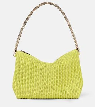 Jimmy Choo | Callie raffia shoulder bag