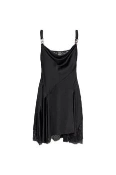 Versace | Versace Lace-Trim Satin Mini Dress