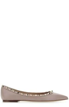 Valentino | Valentino Garavani Rockstud Pointed-Toe Flat Shoes