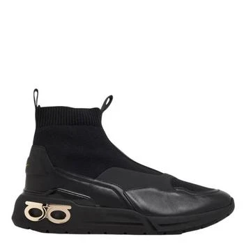 Salvatore Ferragamo | Ferragamo Cosma Gancini Sock Sneakers, Size 5.5