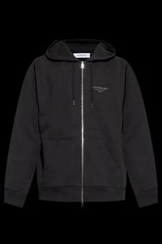 Givenchy | Givenchy Logo Printed Zip-Up Drawstring Hoodie