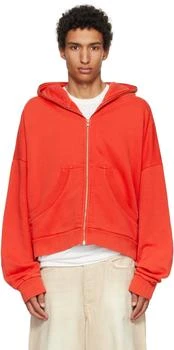 Red Eternal Zip Hoodie