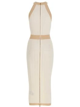Balmain | Balmain Button-Detailed Halterneck Knitted Midi Dress