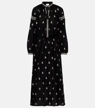 Isabel Marant | Rodilia embroidered silk maxi dress