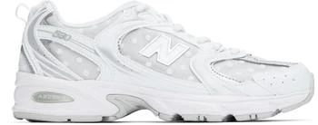 Silver & White 530 Sneakers