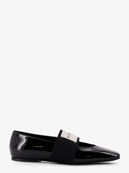 Givenchy | Patent leather ballerinas with maxi logo label