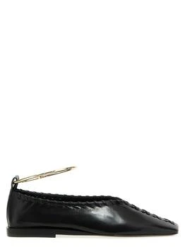 Jil Sander | Jil Sander Ring-Detailed Stitching Ballet Flats