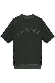 MAISON MARGIELA | Maison Margiela Logo-Embroidered Round Neck T-Shirt