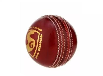 Amber Sports SG Cricket Shield 20 Premium Leather Ball (Red Color)