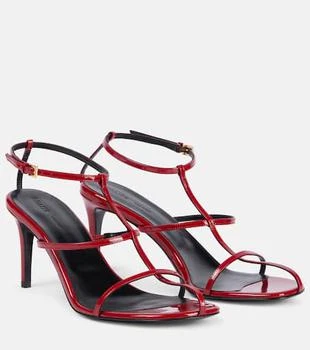 Khaite | Cage 75 patent leather sandals