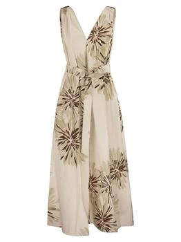 Brunello Cucinelli | Brunello Cucinelli Floral Print Long Dress