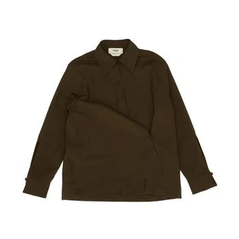 Fendi | Fendi Long Sleeved Crossover Silhouette Shirt