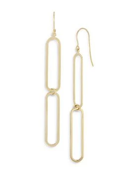 Bloomingdale's | Paper Clip Drop Earrings in 14K Yellow Gold