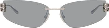Balenciaga | Silver Gossip D-Frame Sunglasses
