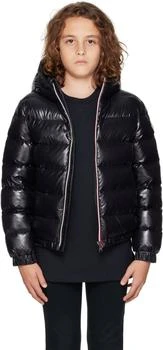 Moncler | Big Kids Black New Aubert Hooded Down Jacket