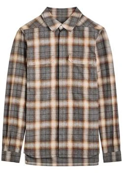 Rick Owens | Camicia plaid brushed-cotton shirt
