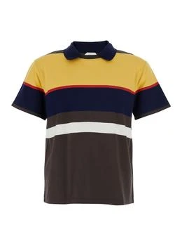 Versace | Versace Striped Short-Sleeved Polo Shirt