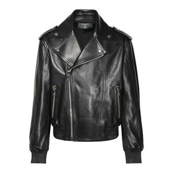 Balmain | Leather Bomber Jacket