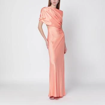 Stella McCartney | Pink shiny satin maxi dress