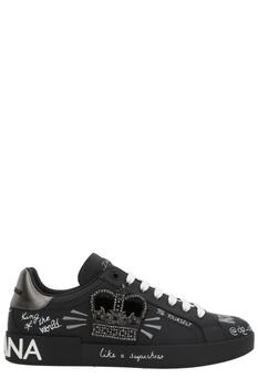 Dolce & Gabbana | Dolce & Gabbana Graffiti Printed Low-Top Sneakers